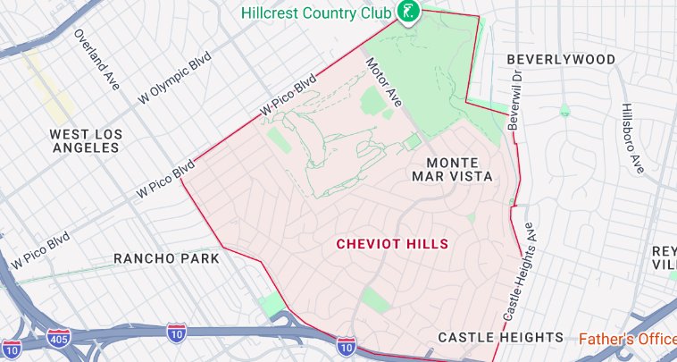 Cheviot Hills, Los Angeles CA